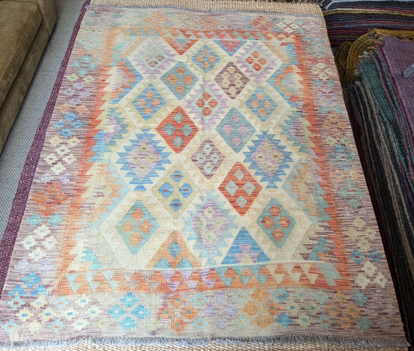 Afghan Kilim (198 x 156cm)